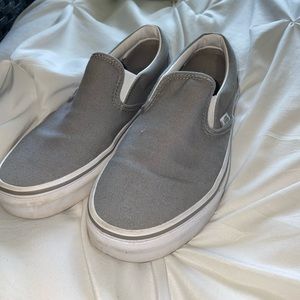 Light grey slip on Vans